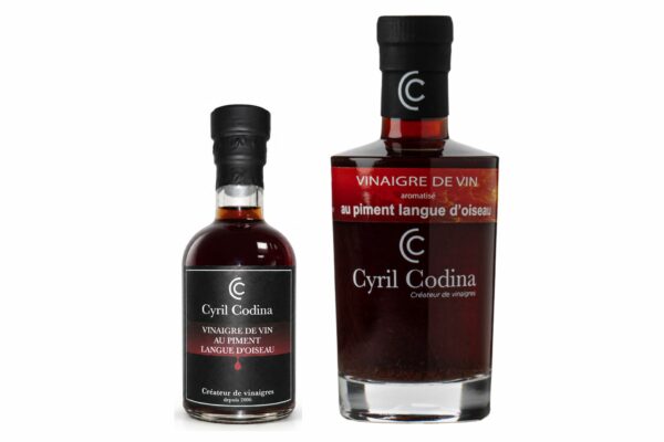 choix de vinaigre de vin au piment langue d'oiseau de cyril codina