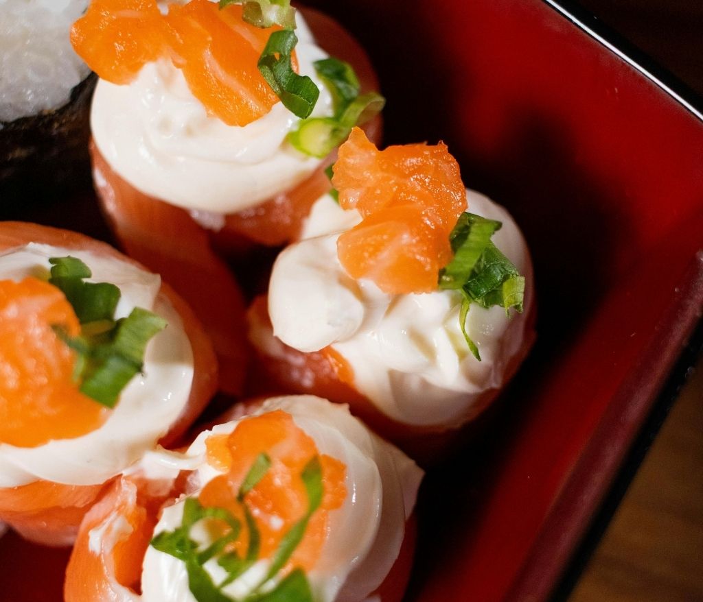 Amuse-bouche saumon et fromage frais-vinaigres-codina-artisanat-recettes-lagrasse