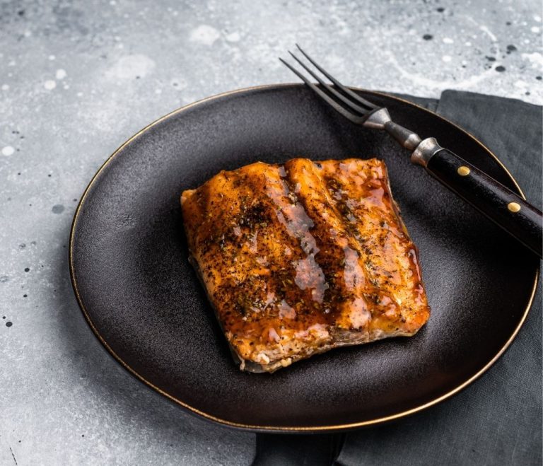 Filet de saumon grillé-vinaigres-codina-artisanat-recettes-lagrasse