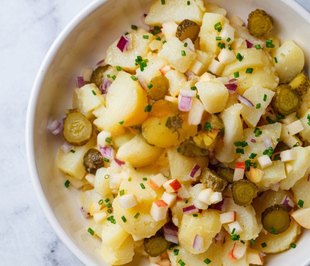 Pommes de terre en salade-vinaigres-codina-artisanat-recettes-lagrasse