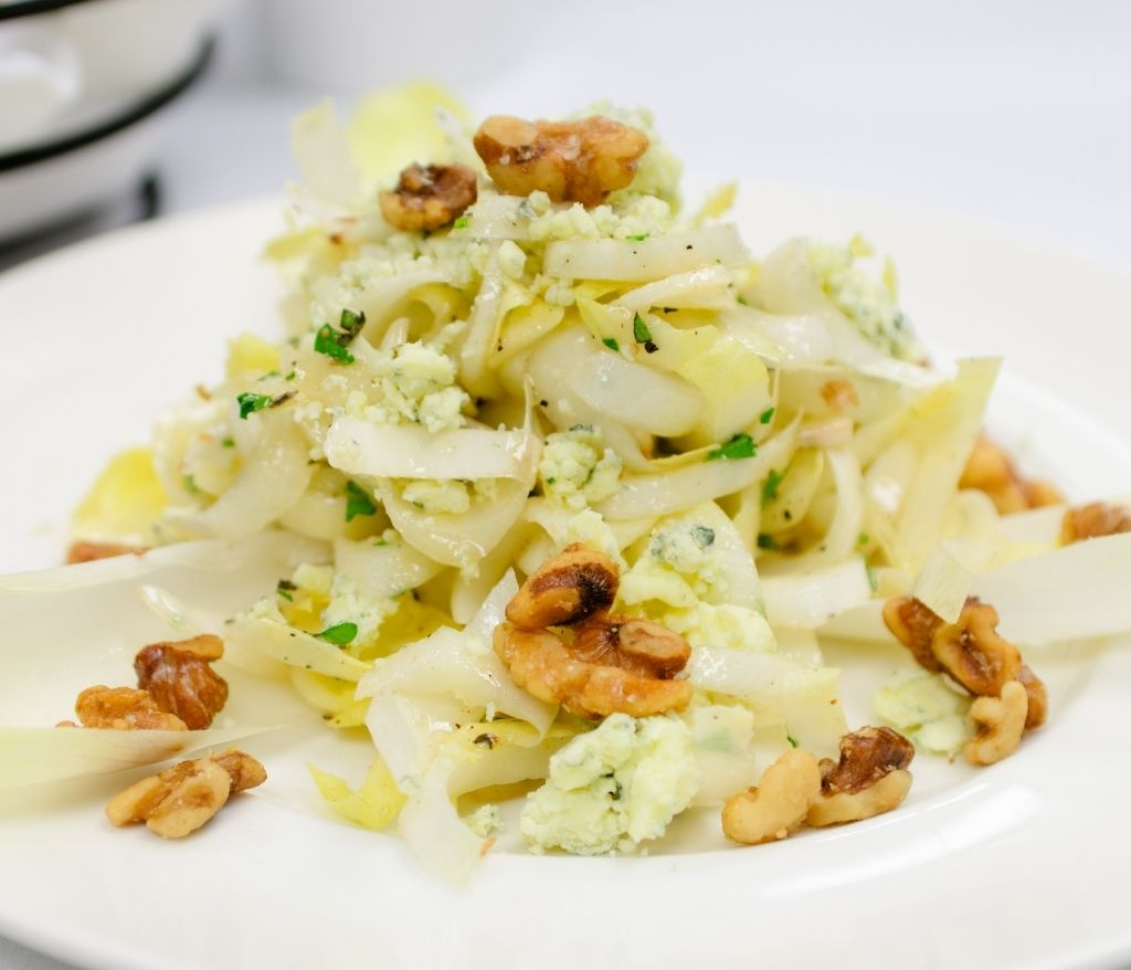 Salade endives et pomme-vinaigres-codina-artisanat-recettes-lagrasse