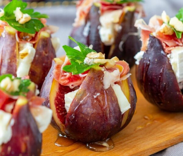 Figues farcies au chèvre-vinaigres-codina-artisanat-recettes-lagrasse