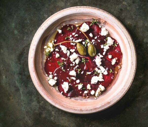 Carpaccio de betteraves-vinaigres-codina-artisanat-recettes-lagrasse-