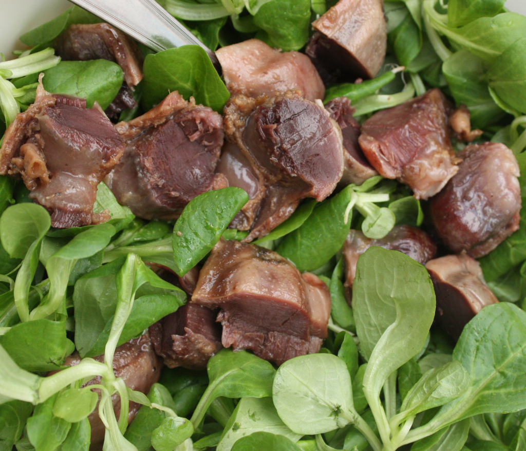 Salade de gésiers-vinaigres-codina-artisanat-recettes-lagrasse-