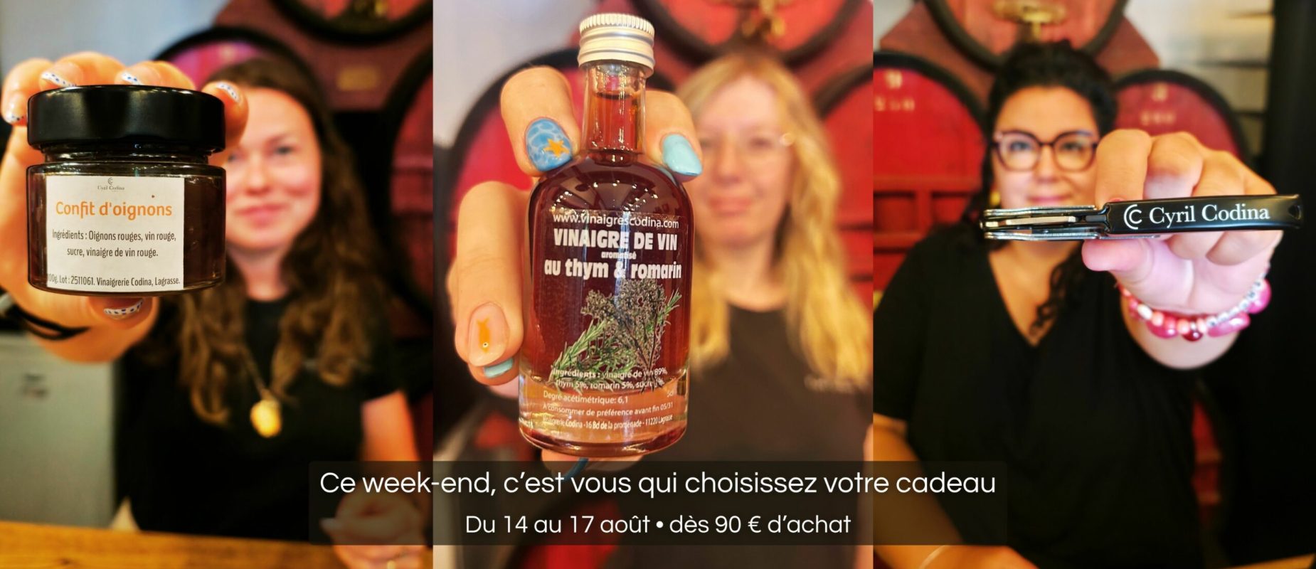 Bannière newsletter choisissez votre cadeau
