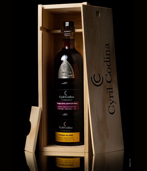 Bouteille empilable 3 × 25 cl Cyril Codina pour cadeau d’entreprise